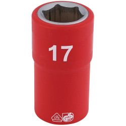 Draper Expert 31864 1/2&quot; Sq. Dr. Fully Insulated VDE Socket (17mm)