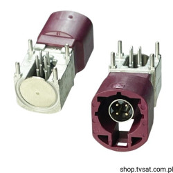 D4S20D-400A5-D Right Angle Plug to PCB bordeaux THT ROSENBERGE