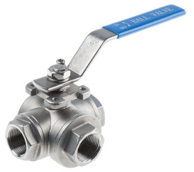 Zawór kulowy korpus ze stali nierdzewnej BSPP 68bar 3/4cal 1000psi RS PRO