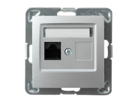 IMPRESJA Gniazdo komputerowe kat.5e Krone srebro GPK-1Y/K/m/18 OSPEL