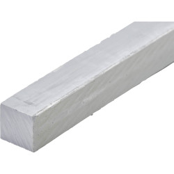 Reely RE-7394541 PVC profile square 500 x 20 x 20 mm white 1 pc