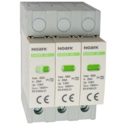 Ogranicznik przepięć SPD DC 1000V C (Typ 2) 3P 20kA/40kA fotowoltaiczny NOARK