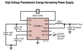 Nanopower Energy Harvesting Power Supply with 14V Minimum V