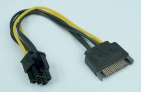 KABEL SATA/PCI EXPRESS 6-PIN 15cm