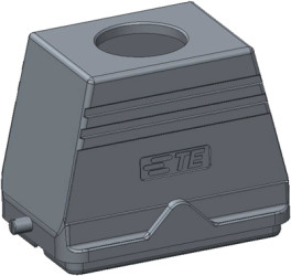 Housing, size HB48, die-cast aluminum, PG36, straight, clip locking, IP65, T1320480136-000