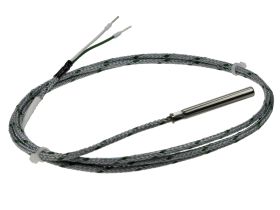 Czujnik; temperatury; L2GGD-K-2x0,22-1500; termopara; cylindryczny metalowy; termopara K; z przewodem 1,5mb; fi 6x50mm; -40÷400°