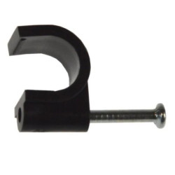 Uchwyt kabla okrągły 10mm KN-10 czarny