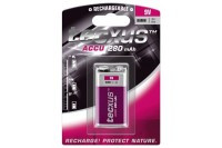 AKU-6F22-280T Akumulatorek w obudowie baterii 6F22 (280mAh) Tecxus NiMH