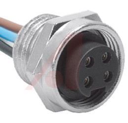 Złącze wielostykowe przemysłowe 4-pinowe M12, panelowe Wtyczka Turck