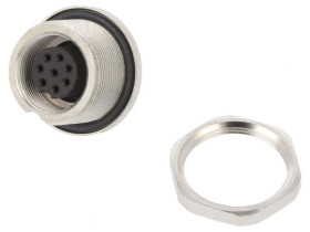 Złącze: M9 gniazdo żeńskie Pokrycie: złocony 125V IP67 PIN: 8 09 0428 90 08