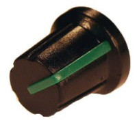 GALKA-1G potencjometru obrotowego - pasek zielony (na oskę 6 mm) wysokosć 14 mm