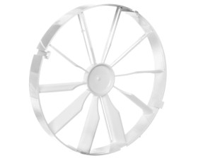 Zawór zwrotny wentylatora fi 125 biały ZZ125
