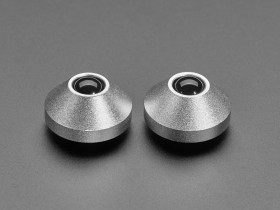 Adafruit Silver Anodized Aluminum Bumper Feet - Pack of 2