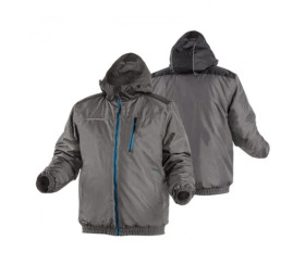 MOZEL Kurtka ocieplana typu bomber grafitowa XL HT5K242-XL