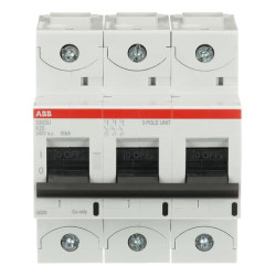 Wyłącznik nadprądowy MCB, Typ K, 3-biegunowy, 25A, 240V, ABB, S800U