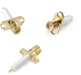 Złącze koncentryczne Montaż na kołnierzu Żeński typ złącza Złącze SMA 18GHz Lutowane