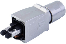 FO plug, SC, GOF/POF/PCF, singlemode, ceramic, black, 100007620