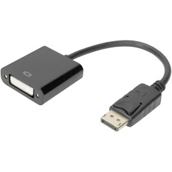 Digitus AK-340401-001-S DisplayPort to DVI Adapter Cable 15cm Black