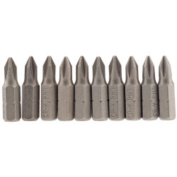 Draper 64060 No.1 1/4" Hex Cross Slot Insert Bit 25mm Long x 10