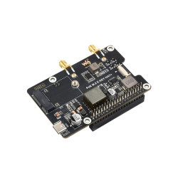 PoE HAT+ M.2 E Key Acce A PCIe z Wireless-AX210 i antenami dla Raspberry Pi 5 - Waveshare 30396