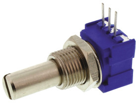 Potencjometr 10kΩ typ Obrotowy Bourns średnica wału 6,35 mm 1W długość wału 22.2mm Montaż panelowy, Przewlekany