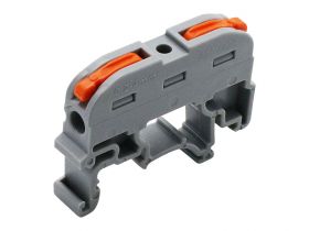PCT-211 szybkozłączka na szynę DIN szara