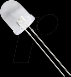 10003R1C-CSB-B LED 10mm, wired, red, 2000 mcd, 25°