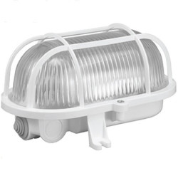 Opr. E27 IP44 OWAL100 siatka platik D.3155P PAWBOL