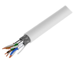 Przewód S/FTP Cat 7 Cu 27AWG LSZH 305m biały