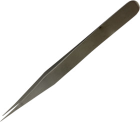 Tweezers, uninsulated, antimagnetic, carbon steel, 120 mm, BYB-7-30L0106