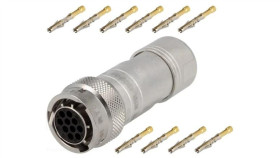 Rt0w61210snh-K Złącze Okrągłe Wtyk Na Przewód 10Pin Żeński Zaciskanie