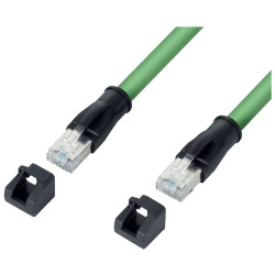 L&#xFC;tze 192766.0150 Network cable CAT 6 1.5 m Green Flame-retardant Halogen-free