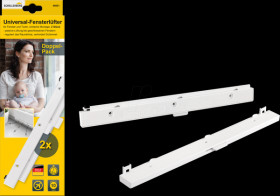 46601 Universal window ventilator, white, 2 pack