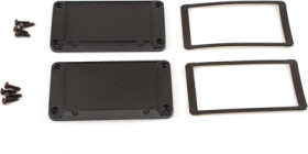 End plate, aluminum, (L x W) 108 x 58.61 mm, black, for series 1457, 1457NWPF