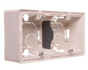 VALENA LIFE Puszka natynkowa podwójna kremowa 754202