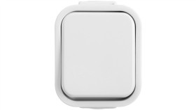 Bursztyn Przycisk Zwierny /Dzwonek/ N/T Ip44 Biały Wnt-7B