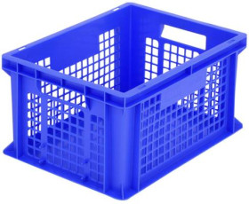 BITO Lagertechnik 1658163 Pojemnik do sztaplowania Classic nadaje się na żywność (D x S x W) 400 x 300 x 215 mm niebiesk