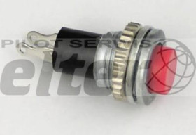 Przeł. przycisk. okrągły średni metal (ON) czerwon