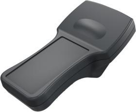 PA handheld enclosure, (L x W x H) 220 x 116 x 51 mm, gray/black (RAL 7021), IP65, 027020401