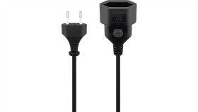 Przedłużacz Z Wtyczką Euro, 2 M, Czarny - Długość Kabla 2 M