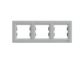 ASFORA Ramka 3 potrójna pozioma aluminium EPH5800361 SCHNEIDER ELECTRIC