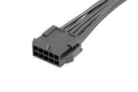 Kabel przewód-płytka, Micro-Fit 3.0, 300 V AC/DC, 8,5 A, raster: 3mm, 150mm, Cyna, Czarny