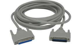 D-sub cable, DB25, m-f 5 m 25-pin maleto