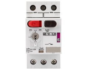 Wyłącznik silnikowy 3P 0,06kW 0,16-0,25A MS18 004600341