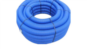 Rura Karbowana Dwuścienna Hdpe 450N Niebieska Uv Z Pilotem I Złączką Fi 50/39...