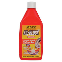 Kilrock KB500 Kil-Block Original Plughole &amp; Drain Unblocker 500ml