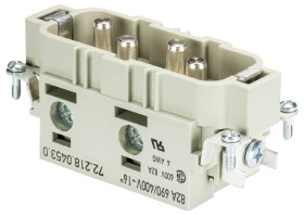 Wkładka złącza męskiego 72.218.0453.0 Wieland Electric Łączna ilość styków 4 10 szt.