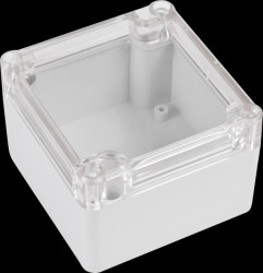 Industrial housing, 82 x 80 x 55 mm, IP65, light gray
