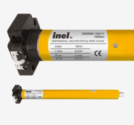 Silnik rurowy 100Nm 230V z awaryjnym otwieraniem przystosowany do rury oktagonalnej o średnicy 70mm
