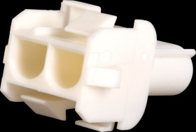 0-0350778-1 2-pin Mate-N-LOK receptacle housing, 1-row